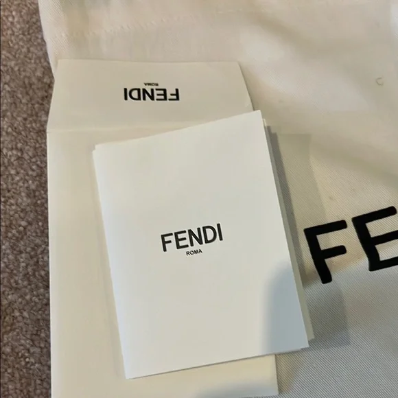 Fendi Faces Studded Leather Skate Sneakers Shoes EUC size 9/40 IN BOX Black